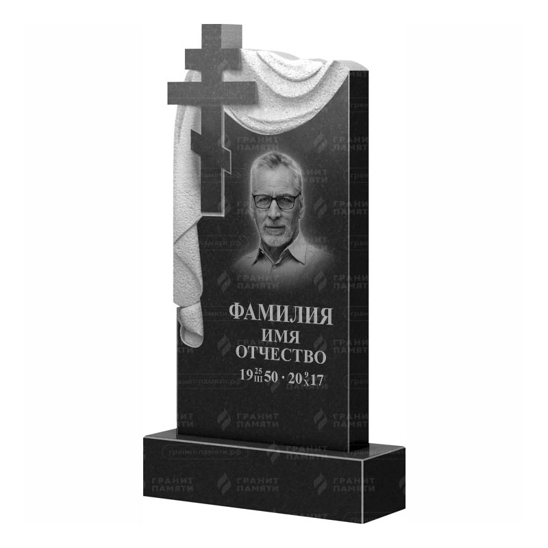 Памятники из гранита с крестом в&nbsp;Нефтегорске | Гранитный памятник ФГ-085
