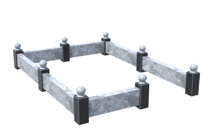 Цоколи на могилу в&nbsp;Нефтегорске | Цоколь на могилу №0031