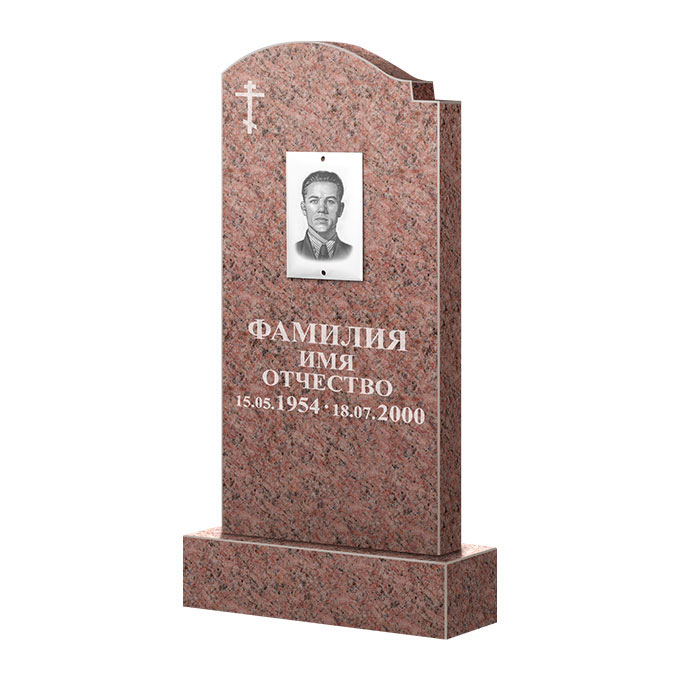 Гранитные памятники в&nbsp;Нефтегорске | Памятник из гранита Розалия Pink ФГЦ-25