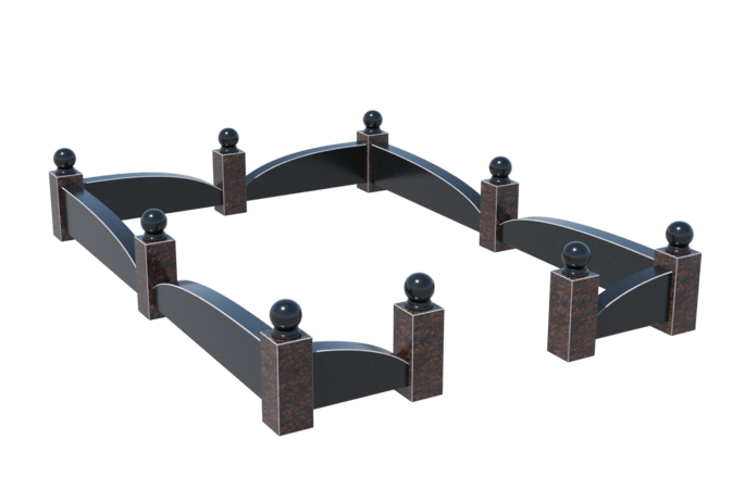 Цоколи на могилу в&nbsp;Нефтегорске | Цоколь на могилу №0044