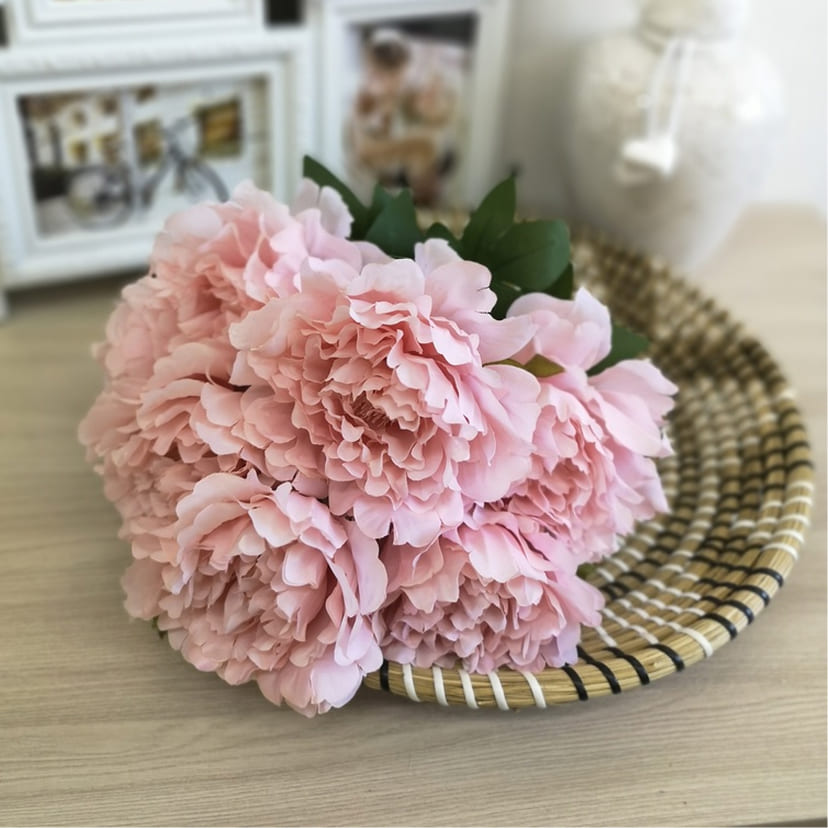 Искусственные цветы в Нефтегорске | Цветы искусственные «Пионы», розовые, букет