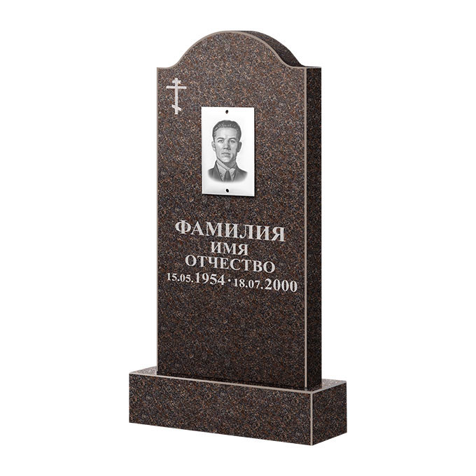 Памятники из цветного гранита в&nbsp;Нефтегорске | Памятник из гранита Карел Brown ФГЦ-012