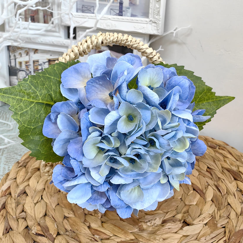 Искусственные цветы в Нефтегорске | Цветок искусственный «Гортензия», голубая, одиночный