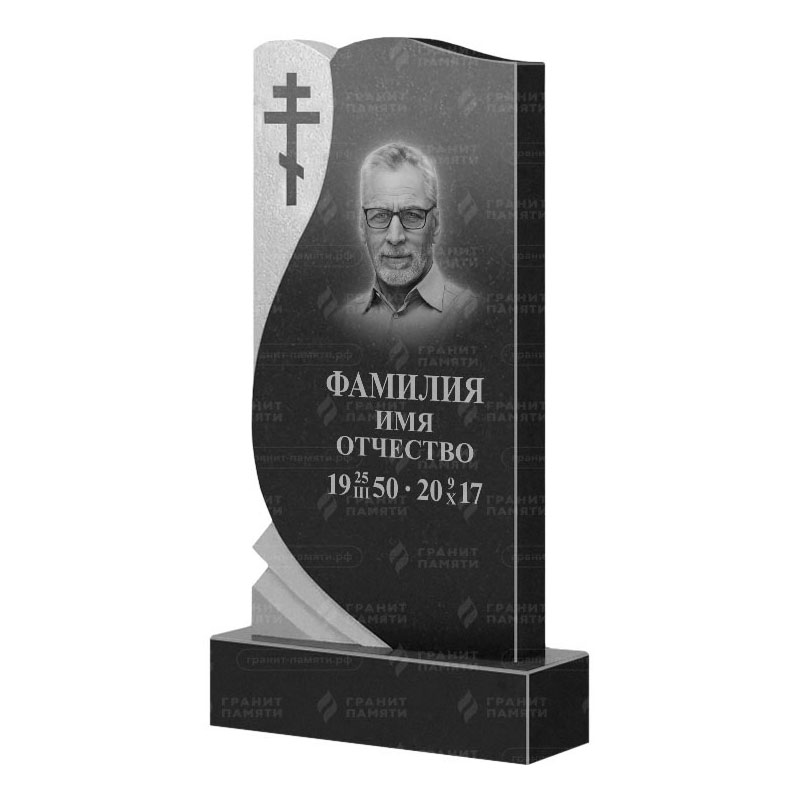 Памятники из гранита вертикальные в&nbsp;Нефтегорске | Гранитный памятник ФГ-169