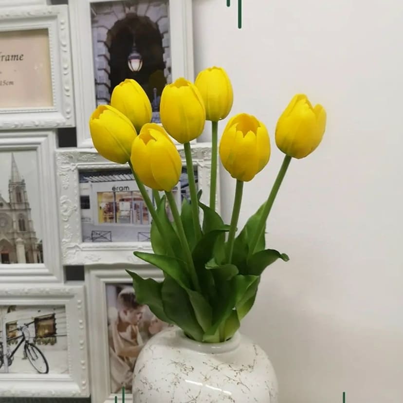 Искусственные цветы в Нефтегорске | Цветы искусственные «Тюльпаны», желтые, букет