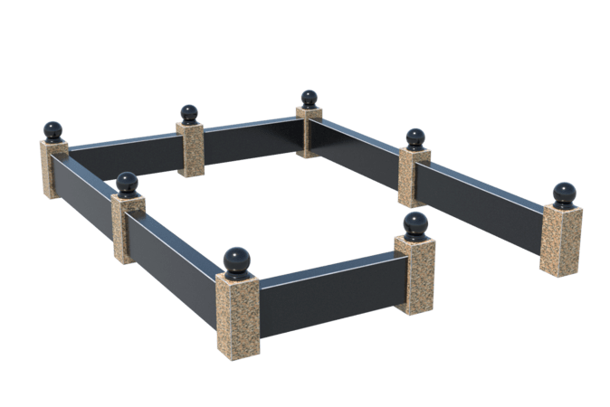 Цоколи на могилу в&nbsp;Нефтегорске | Цоколь на могилу №0036