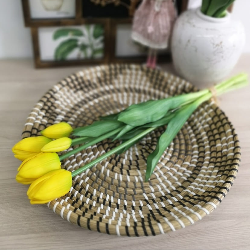 Искусственные цветы в Нефтегорске | Цветы искусственные «Тюльпаны, бутоны», желтые, букет