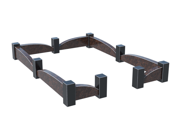 Цоколи на могилу в&nbsp;Нефтегорске | Цоколь на могилу №0042