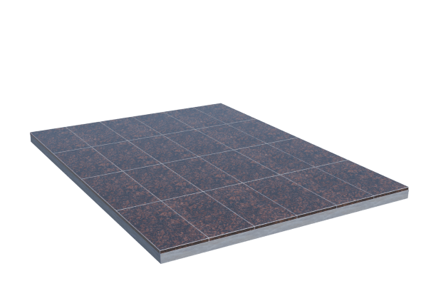 Площадки на могилу в&nbsp;Нефтегорске | Площадка с облицовкой Дымовским гранитом