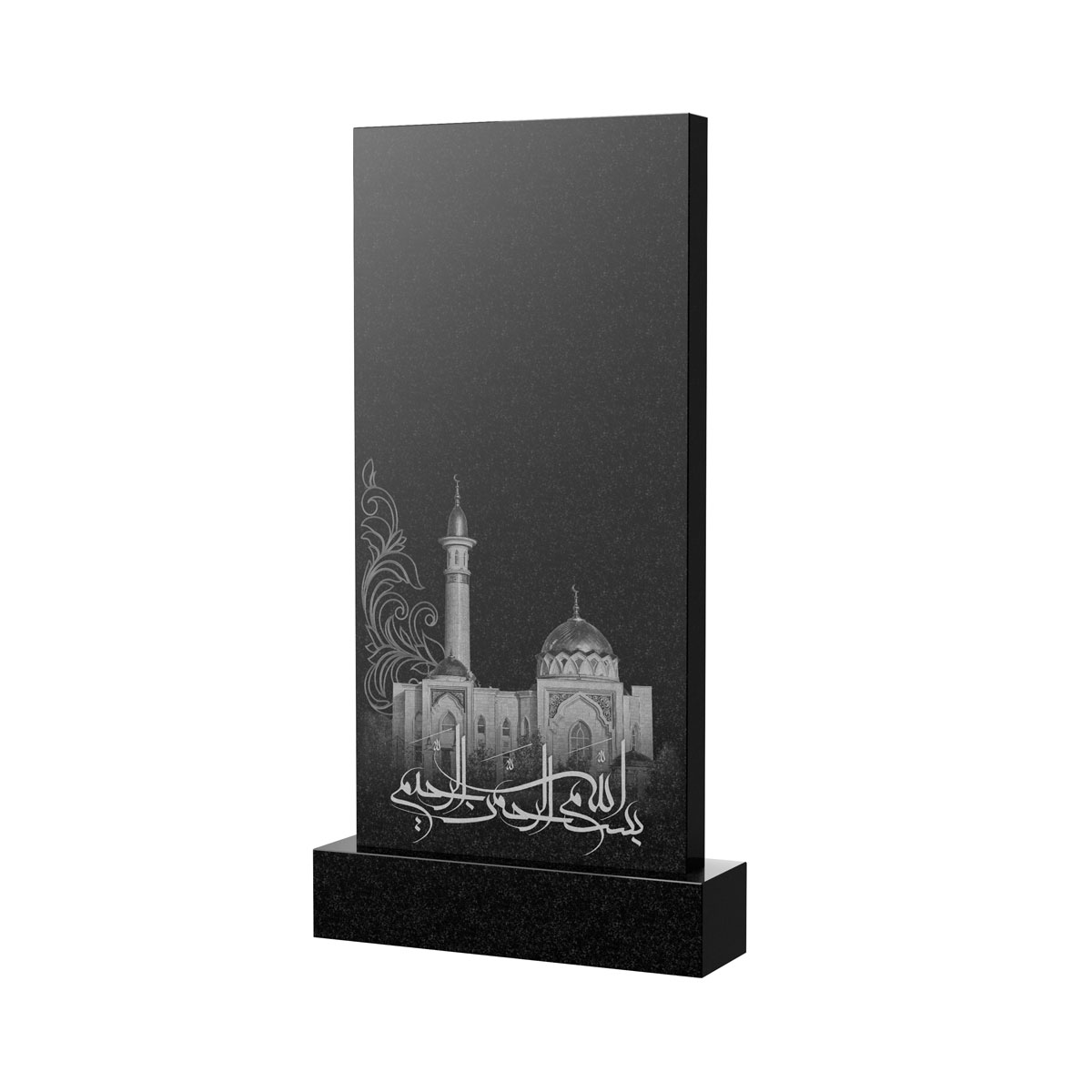 Художественное оформление памятника в&nbsp;Нефтегорске | Художественное оформление на гранитную стелу, рисунок ВХО-046