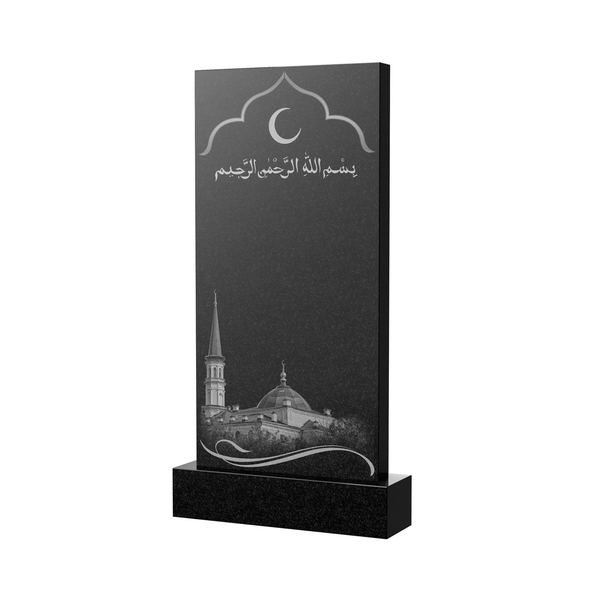 Художественное оформление памятника в&nbsp;Нефтегорске | Художественное оформление на гранитную стелу, рисунок ВХО-037