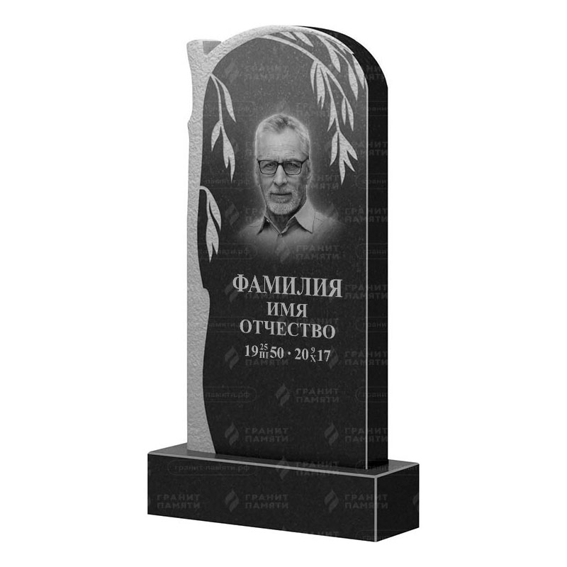 Памятники из гранита с деревом в&nbsp;Нефтегорске | Гранитный памятник ФГ-090
