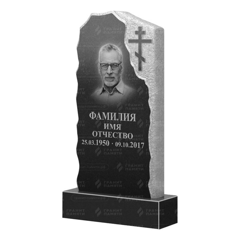 Памятники из гранита с обколом, скалы в&nbsp;Нефтегорске | Гранитный памятник ФГ-231
