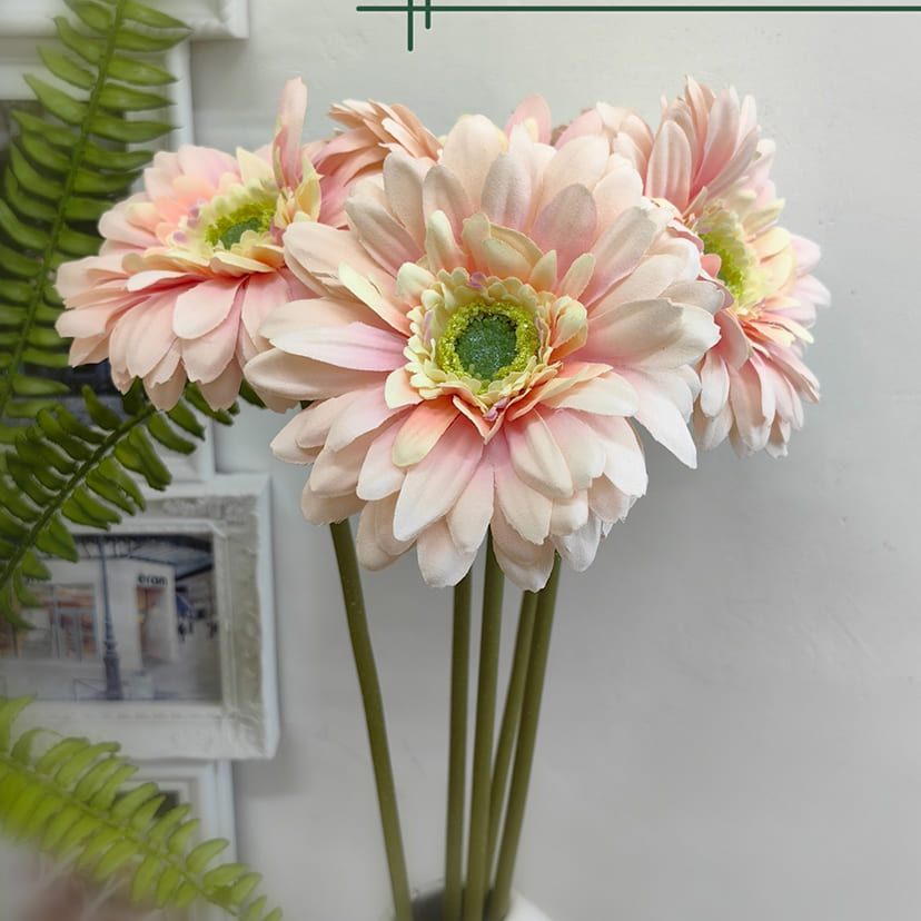 Искусственные цветы в Нефтегорске | Цветок искусственный «Гербера», молочно-розовая, одиночный