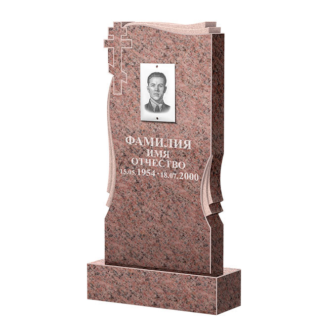 Гранитные памятники в&nbsp;Нефтегорске | Памятник из гранита Розалия Pink ФГЦ-185