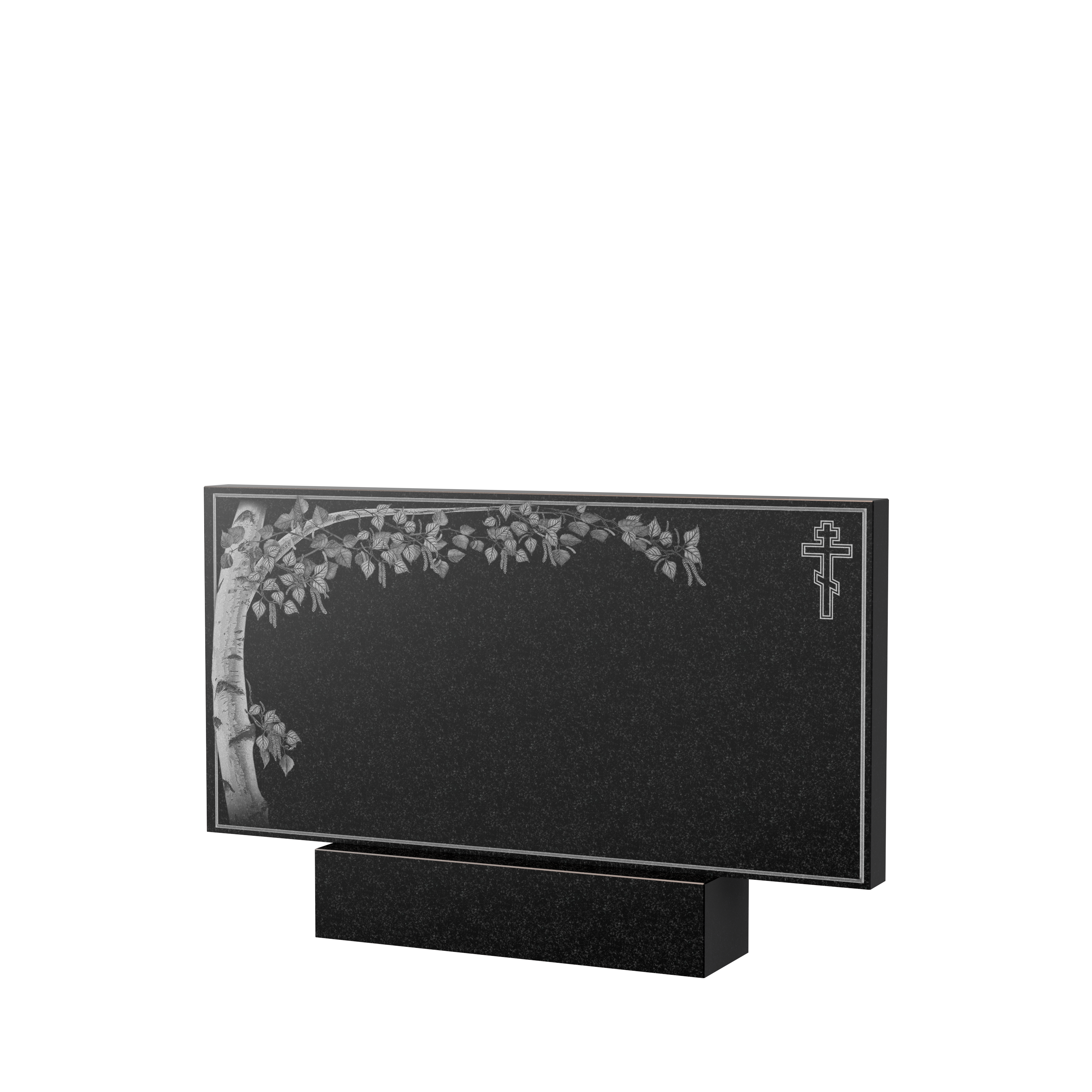 Художественное оформление памятника в&nbsp;Нефтегорске | Художественное оформление на гранитную стелу, рисунок ГХО-005