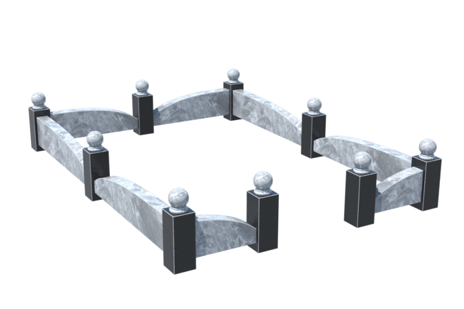 Цоколи на могилу в&nbsp;Нефтегорске | Цоколь на могилу №0040