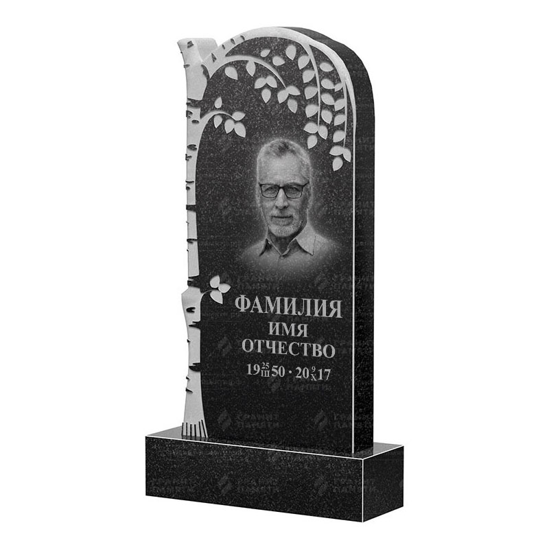 Памятники из гранита с деревом в&nbsp;Нефтегорске | Гранитный памятник ФГ-091