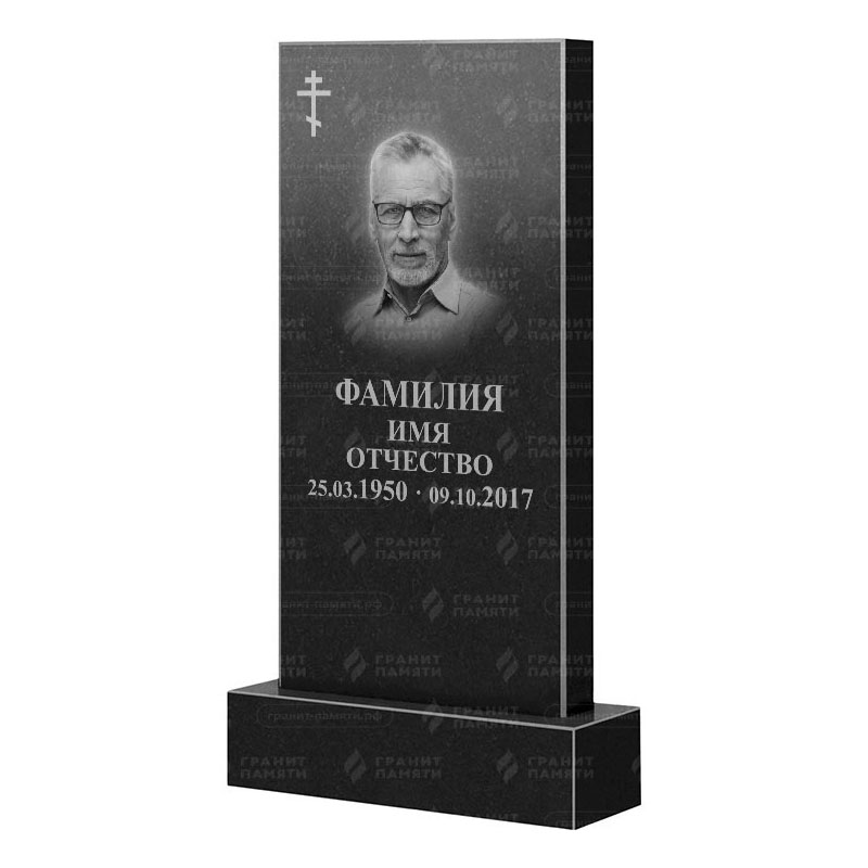 Памятники из гранита классические в&nbsp;Нефтегорске | Гранитный памятник Прямой