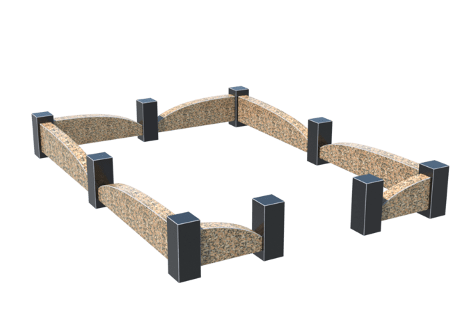Цоколи на могилу в&nbsp;Нефтегорске | Цоколь на могилу №0046