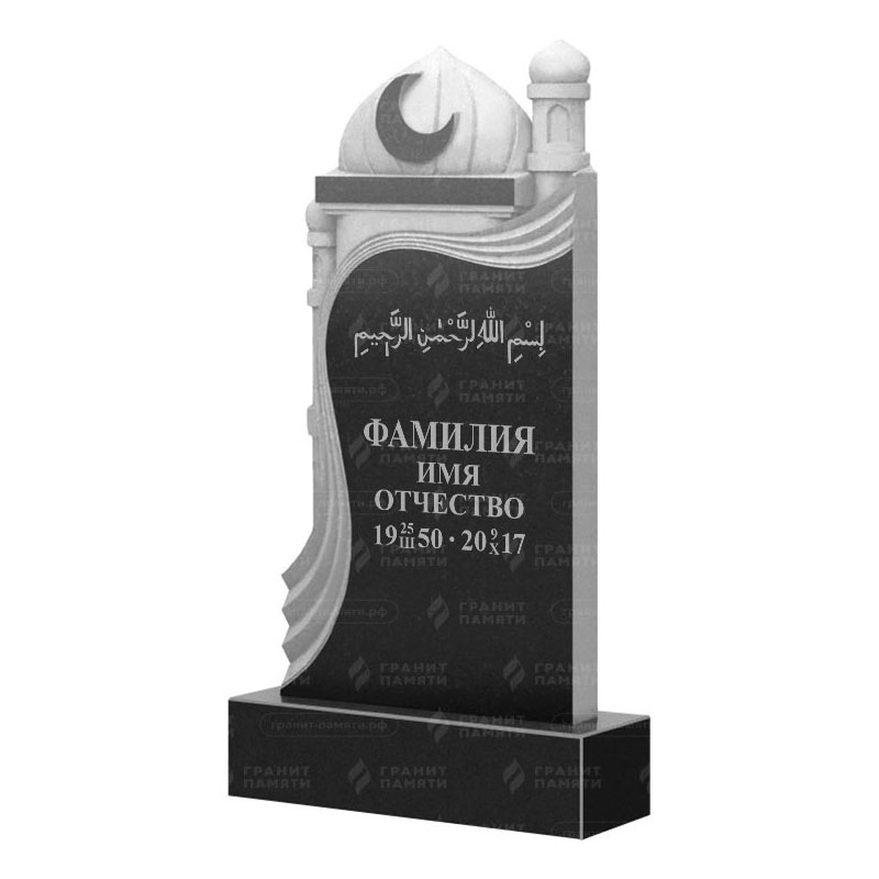 Мусульманские памятники на могилу в&nbsp;Нефтегорске | Гранитный памятник ФГ-228
