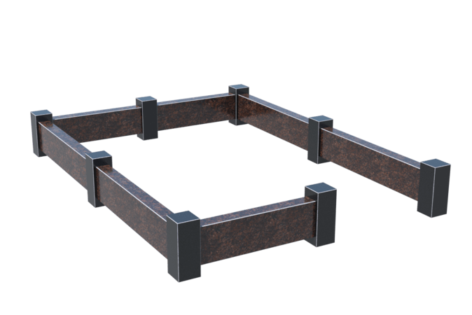Цоколи на могилу в&nbsp;Нефтегорске | Цоколь на могилу №0033