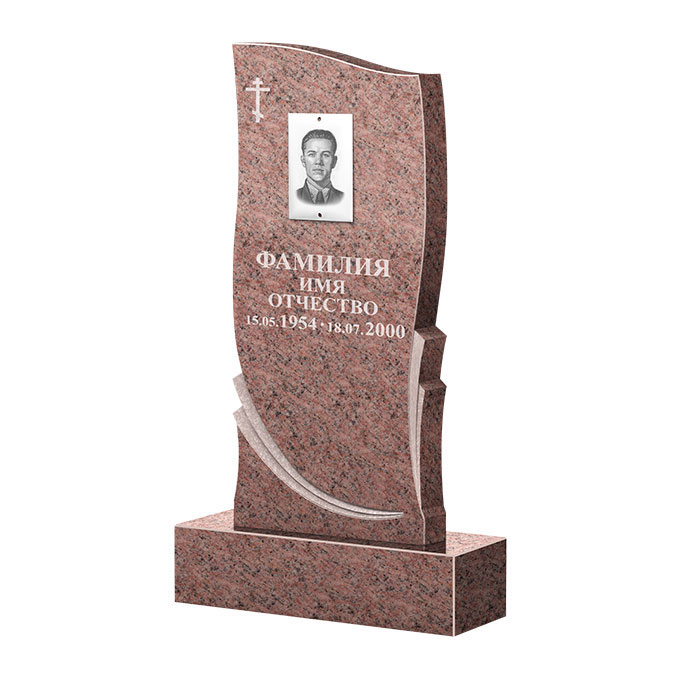 Гранитные памятники в&nbsp;Нефтегорске | Памятник из гранита Розалия Pink ФГЦ-044