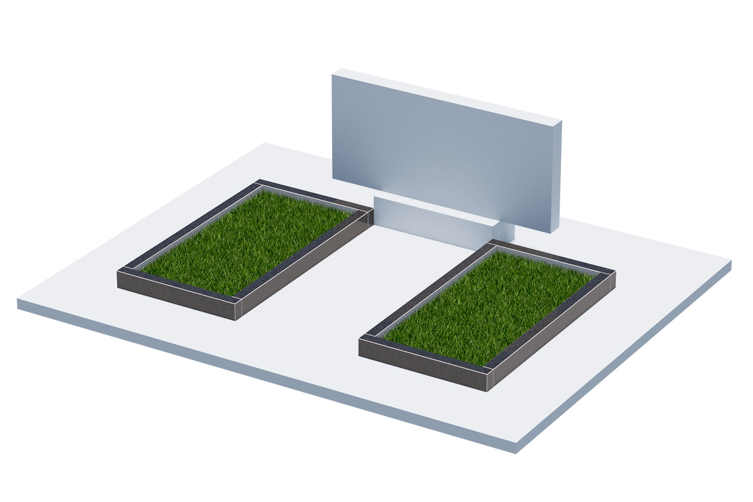 Цветники и надгробные плиты в&nbsp;Нефтегорске | Цветник Автономный, 2 шт