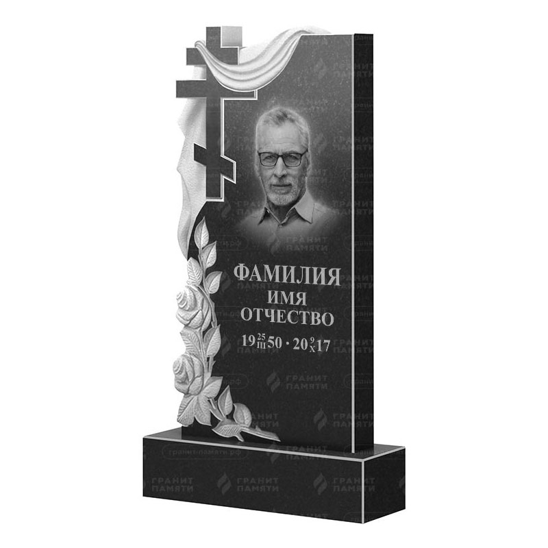 Памятники из гранита вертикальные в&nbsp;Нефтегорске | Гранитный памятник ФГ-189