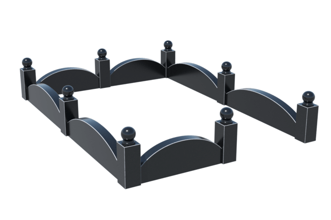 Цоколи на могилу в&nbsp;Нефтегорске | Цоколь на могилу №0002