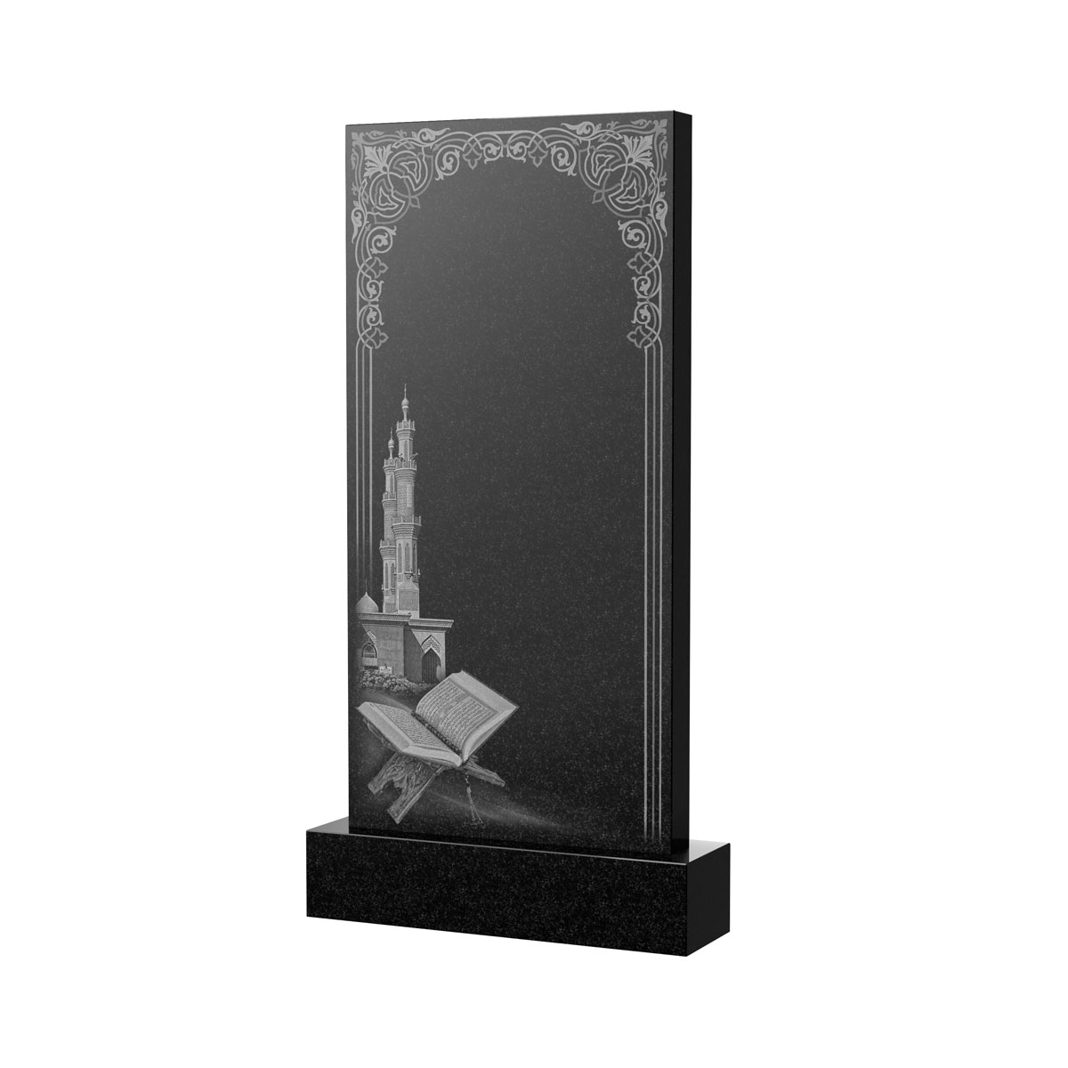 Художественное оформление памятника в&nbsp;Нефтегорске | Художественное оформление на гранитную стелу, рисунок ВХО-039