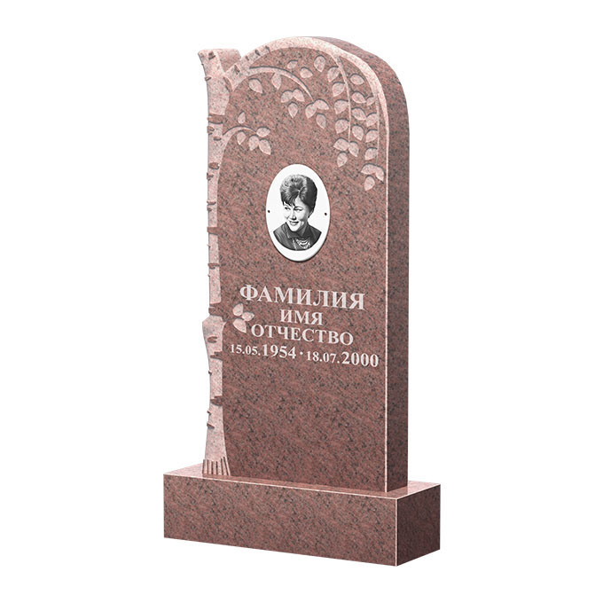 Гранитные памятники в&nbsp;Нефтегорске | Памятник из гранита Розалия Pink ФГЦ-091