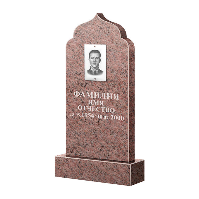 Гранитные памятники в&nbsp;Нефтегорске | Памятник из гранита Розалия Pink ФГЦ-037