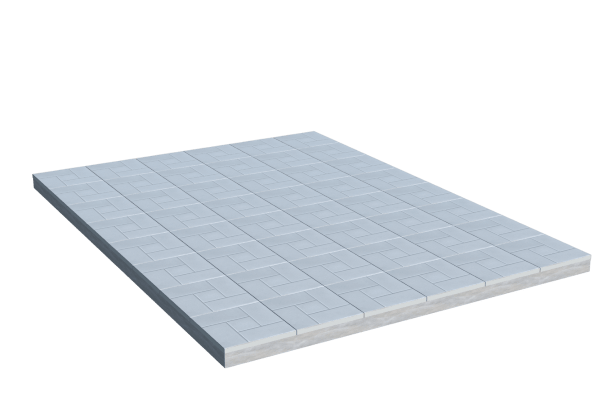 Площадки на могилу в&nbsp;Нефтегорске | Площадка с тротуарной плиткой