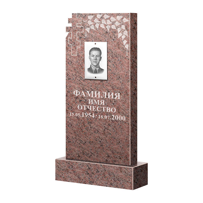 Гранитные памятники в&nbsp;Нефтегорске | Памятник из гранита Розалия Pink ФГЦ-202